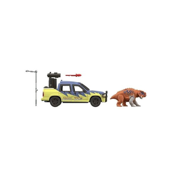Jurassic Park Track & Explore Vehicle Set Scutosaurus 30th Ann '93 Classic - Picture 2 of 6